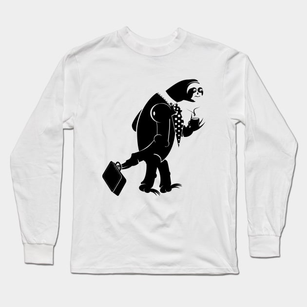 Slothee Sloth Long Sleeve T-Shirt by mailboxdisco